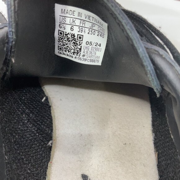 Adidas Samba Classic Black & White Leather Sneakers Mens Size 6.5 - Picture 5 of 5